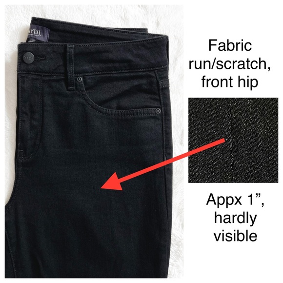 NYDJ Black Slimming Mid Rise Full Length Classic Fit Straight Leg Jeans - Picture 12 of 12